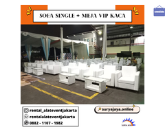 Jasa Sewa dan Rental Sofa Single Putih Murah Kalibata Jakarta Selatan