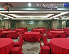Sewa Round Table Cover Merah Kelapa Dua Jakarta Barat