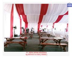 Sewa Satu Set Tenda Roder Full Kain Dan Kursi Taman Kayu Jakarta 
