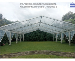 Sewa Tenda Roder Atap Vinyl Transparan Jakarta 