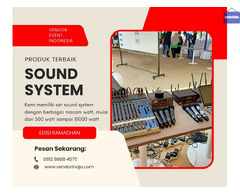 Menyewakan Sound System 5000 watt Di Bogor