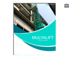 Sewa lift barang / sewa alimak / sewa lift material / hoist Mulyalift murah di Surabaya